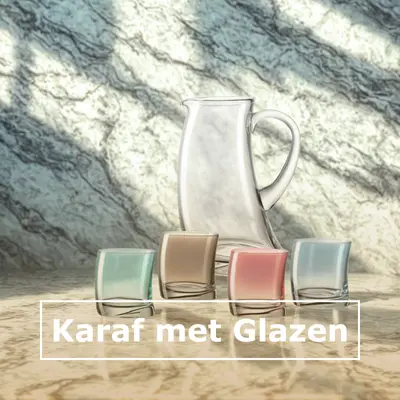 Voordeel set Karaf met Glazen